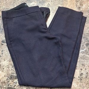 Express Dark navy, maroon and light pink Ankle Pants